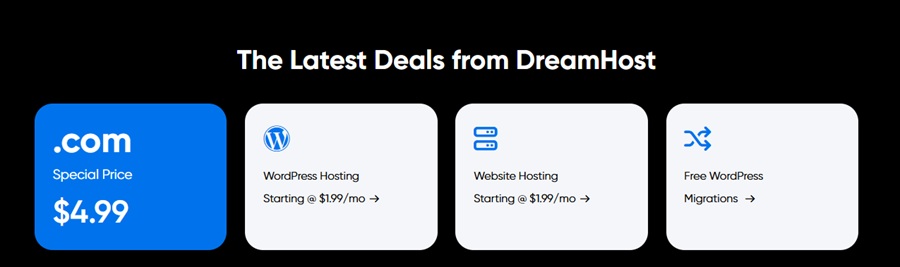 dreamhost latest deals