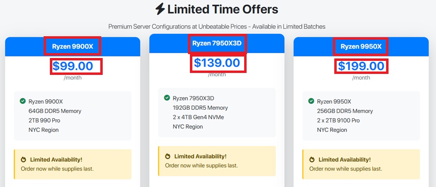 interserver dedicated server plan