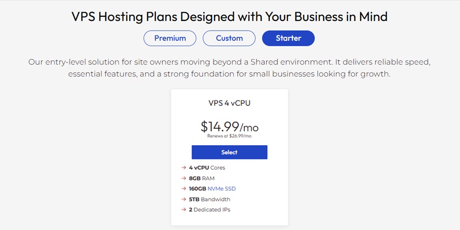 inmotion vps pricing 